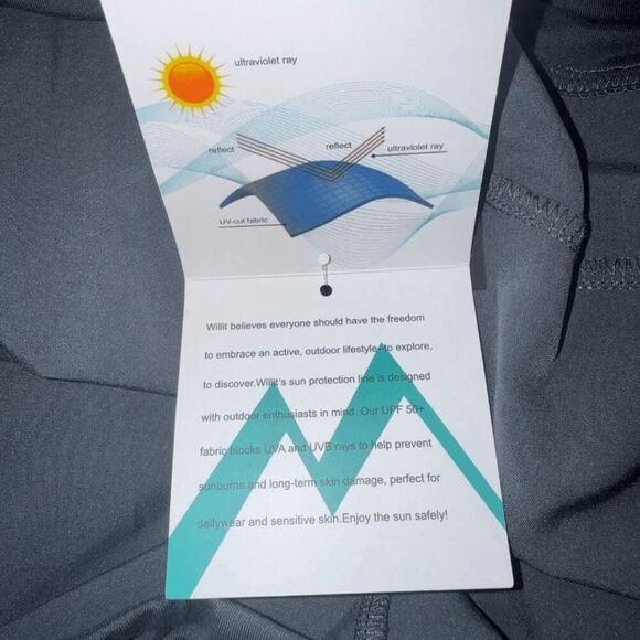 Willit Women's High Rise Ultra-soft Wide Leg Capri Pants Gray Size XL NWT - Picture 5 of 9